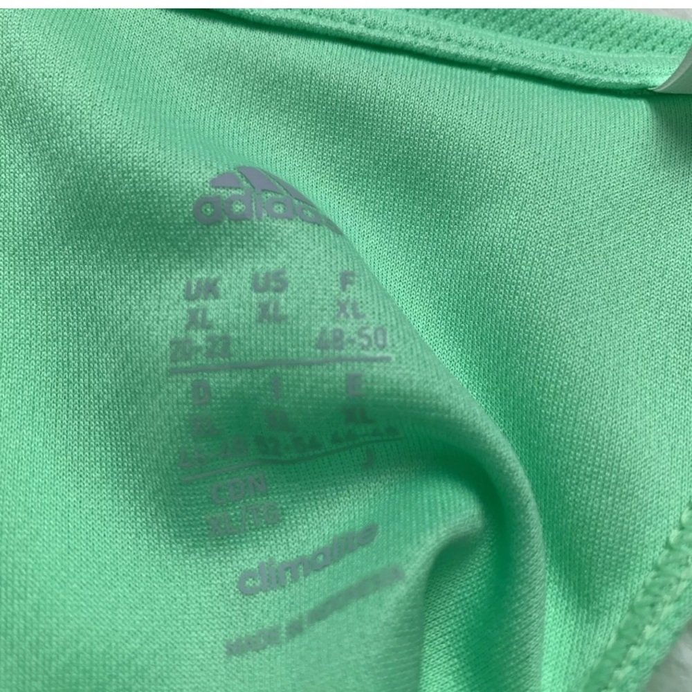 ADIDAS Neon Green Razorback Twist Back Tank - Picture 3 of 7